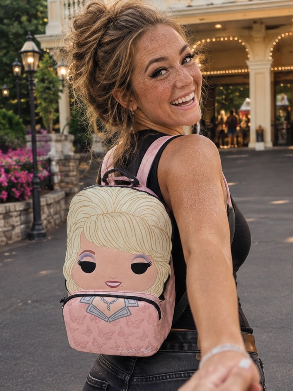 DOLLY PARTON💋Loungefly EXCLUSIVE Dollywood Funko Pop BACKPACK bust pink! NWT